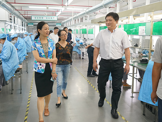 杭州市城市管理局黨組成員、副局長宋曉青一行蒞臨勇電參觀考察